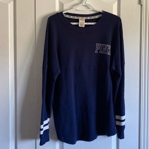 PINK VS NAVY BLUE PULLOVER